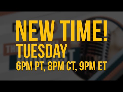 ANNOUNCEMENT! We have a new time for our Live Stream!