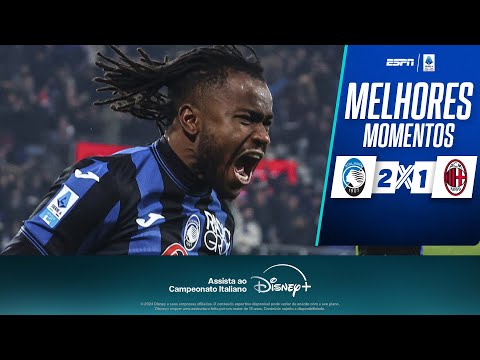 Gols e lances de Atalanta x Milan
