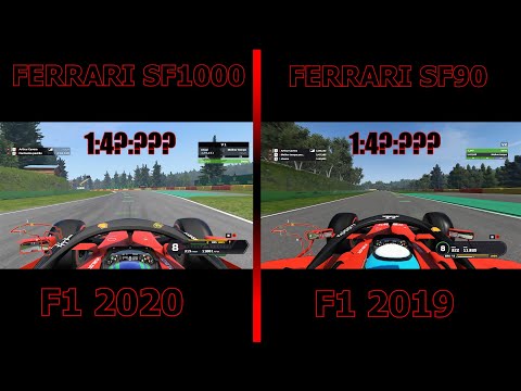 FERRARI SF1000 VS FERRARI SF90! F1 2020 vs F1 2019!