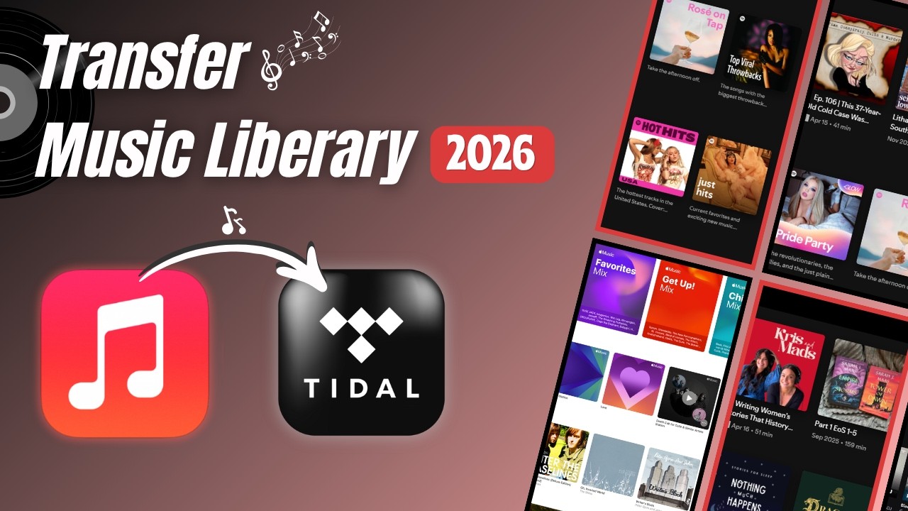How to Transfer Apple Music Playlists to TIDAL Video Tutorial