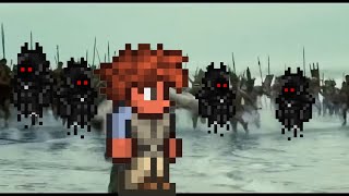 When you break a demon altar in Terraria...