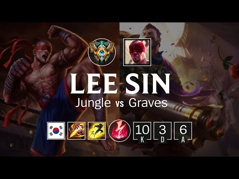 Lee Sin Jungle vs Graves - KR Challenger Patch 8.9