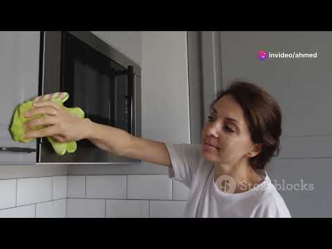 microwave dirty?! clean it by this lifehack you never know #lifehacks #cleaning #clean #kitchen