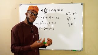 How to Solve Second Order Linear Homogeneous Differential Equation | With repeated real roots