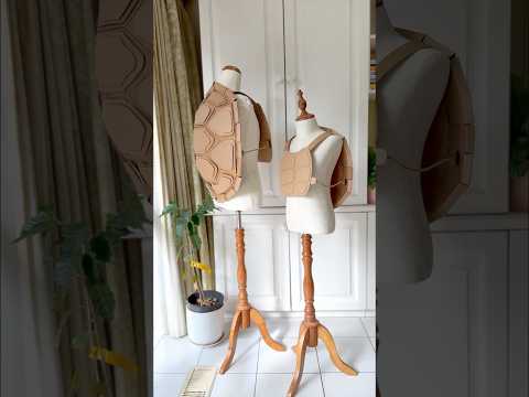 DIY Cardboard Turtle Shell Costume template and tutorial by Zygote Brown Designs