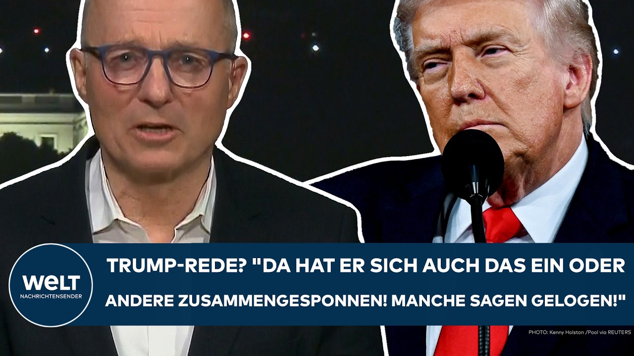 USA: Trump-Rede? "Da hat er sich auch das ein oder andere zusammengesponnen! Manche sagen gelogen!"