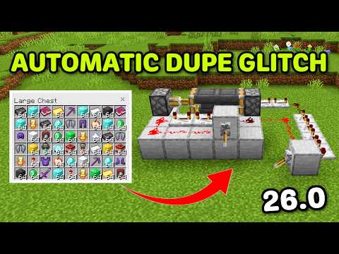 NEW WORKING AUTOMATIC DUPE GLITCH v26.0 In Minecraft Bedrock!