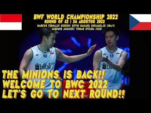 THE MINION IS BACK! BWC 2022 – MARCUS F GIDEON/ KEVIN SANJAYA S (INA/1) VS JAROMIR J/ TOMAS D(CZE)