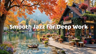 Soft Coffee Ambience ❄️ Smooth Jazz for Deep Work