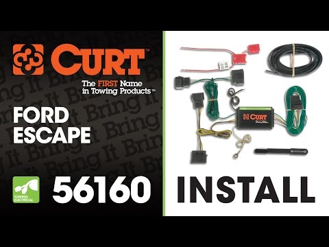 Trailer Wiring Install: CURT 56160 on Ford Escape