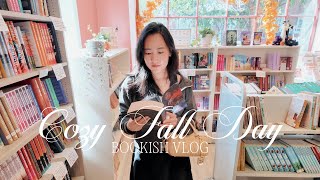 Bringing on the coziest bookish fall vibes 🍂☕️🎃 (romance book store, reading wrap-up, TBR jar)