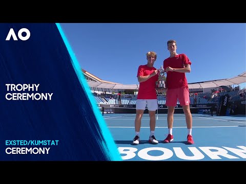 Junior Boys' Doubles Trophy Ceremony | Exsted/Kumstat | Australian Open 2025