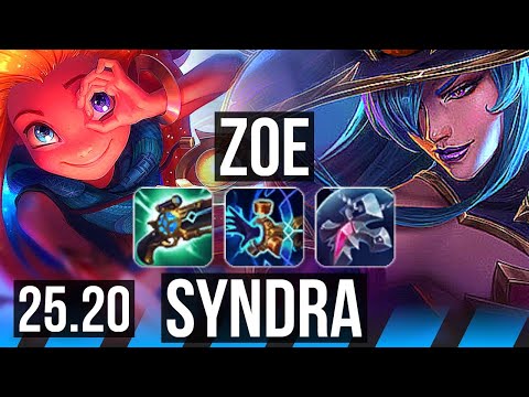 ZOE vs SYNDRA (MID) | Legendary | NA Master | 25.20