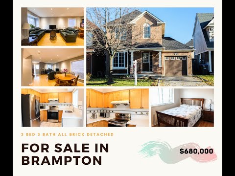 63 Springhurst Ave  Brampton for sale $680,000
