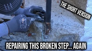 Repairing a Broken Concrete Stairs | The Short Version