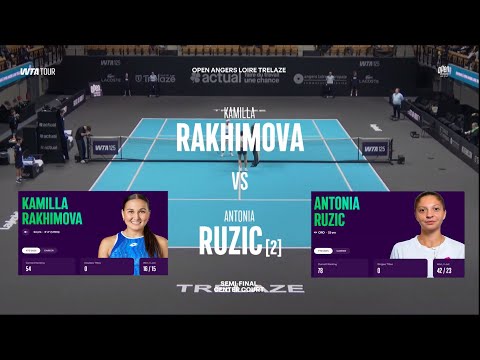 Kamilla Rakhimova vs  (2) Antonia Ruzic (CRO) - Game, Set, Match