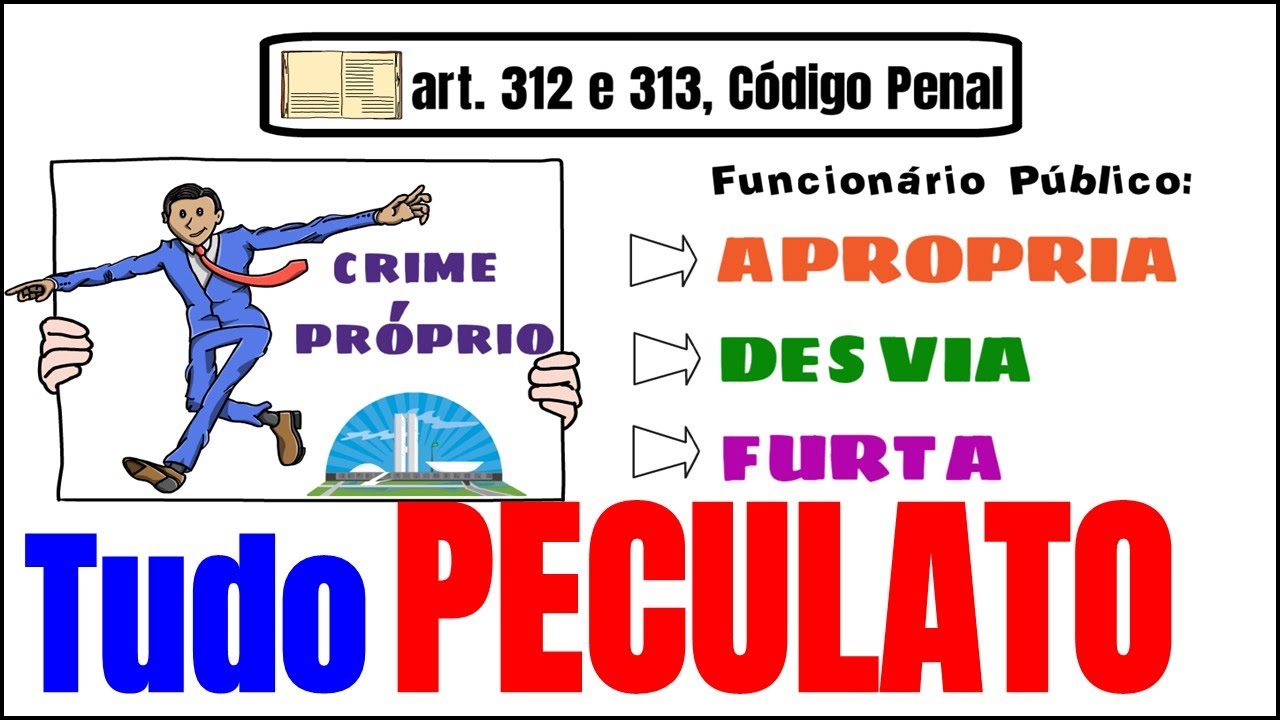 PECULATO - art. 312 e 313 do Código Penal - Crimes contra a Administração Pública - Direito Penal