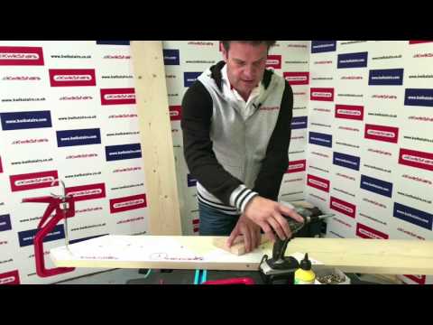 Making a Right hand KwikStairs string (Y)for straight flight meeting a KwikStairs winder box (lower)