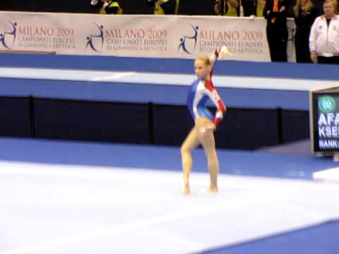Ksenia Afanasyeva - European championships 2009 - FX AA