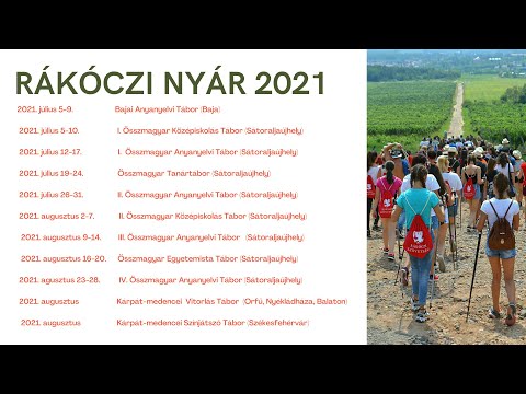 A Szövetség 2021. évi programterve