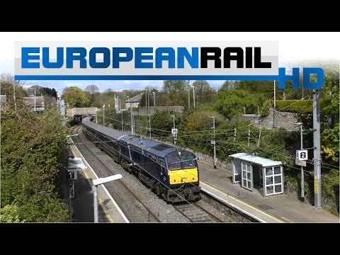 Belmond Grand Hibernian Trial 201 loco 216 + Mk3 rake passes Glenageary Station