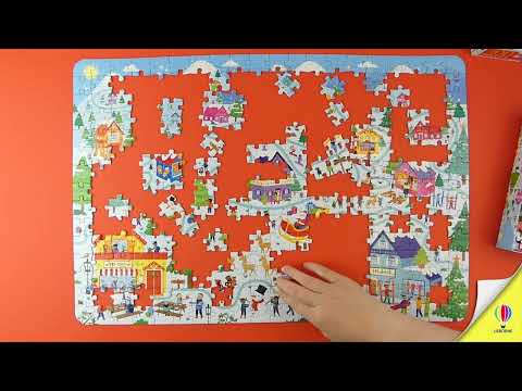 Пазл Usborne Book and Jigsaw: Christmas Maze video 1