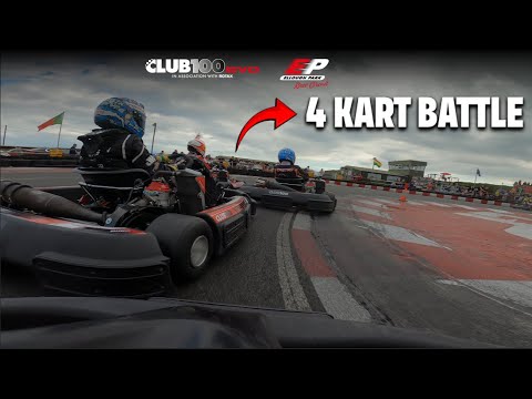Club100 Junior SLW round 5 final | Ellough Park | 4 kart battle for 3RD place !!!
