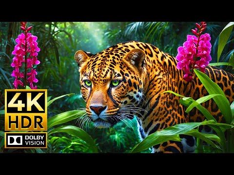 ULTIMATE 4K HDR ANIMAL ADVENTURE – Dolby Vision & 120FPS | Cinematic Sound (Colorful Animal Life)