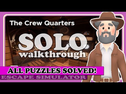 How to Solve ALL Puzzles for THE CREW QUARTERS in Escape Simulator (DLC)! | Game Guide