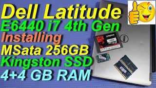 Video thumbnail for Dell Latitude E6440 Installing MSata Kingston SSD 8GB Ram Windows 7 by Tech InfoMania