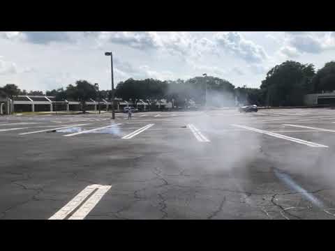 Rocket car launch “Red baron” vs “Blue angel”