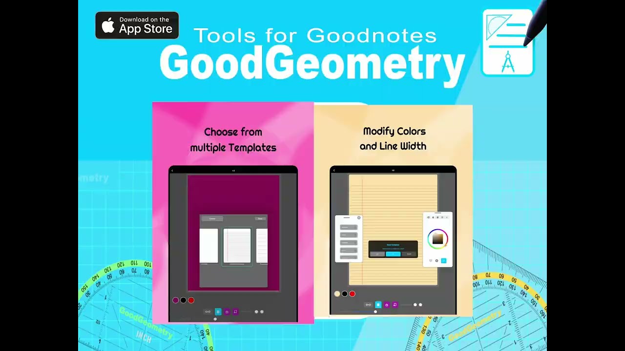 GoodGeometry Template Designer I #templates for goodnotes
