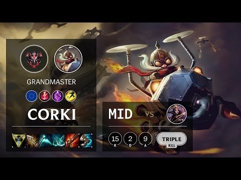 Corki Mid vs LeBlanc - EUW Grandmaster Patch 10.6