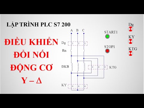 [PLC S7 200] Bài 10. Lập trình điều khiển động cơ sao - tam giác