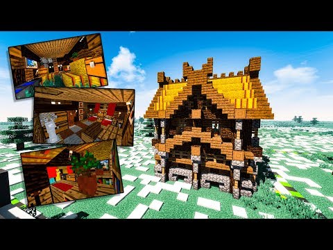 ОБУСТРОЙСТВО ДОМА ВИКИНГОВ!! (MINECRAFT)