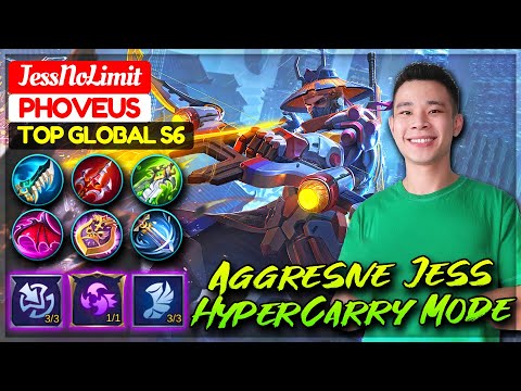 Aggresive Jess HyperCarry Mode [ JessNoLimit Yi Sun Shin ] Mobile Legends