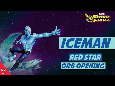 Iceman red star orb opening - Marvel Strike Force MSF