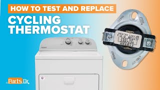 Dryer Not Heating? How to Replace Cycling Thermostat part # WP3387134 Whirlpool Maytag Amana
