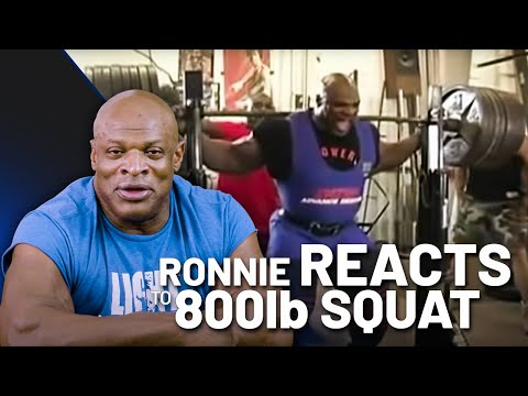 Ronnie Coleman Reacts To His Iconic 800 Pound Squat Video