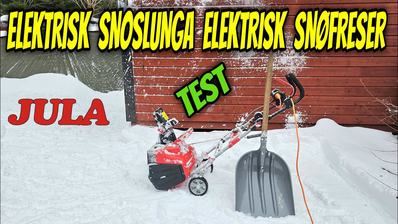 Elektrisk snöslunga Elektrisk snøfreser 2000 W 230V 460mm TEST REVIEW JULA MEEC TOOLS AL-KO E