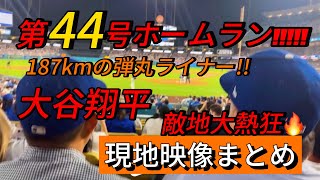 【現地映像まとめ】大谷翔平 第44号ホームラン🔥187kmの弾丸ライナー🔥 #大谷翔平 #大谷 #ドジャース #ホームラン #今日の大谷さん #現地映像 #ohtani #第44号 #44号