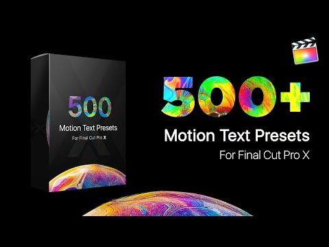 Motion Text Presets Library for Final Cut Pro X