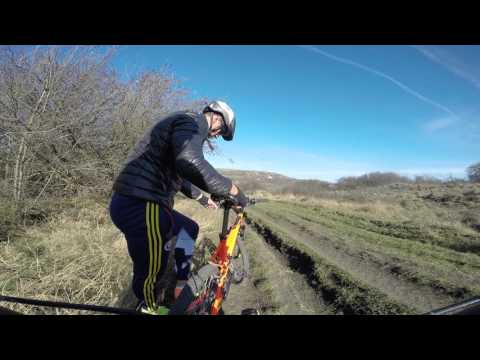 Coborârea din Poligonul Daia pe drumul către Nou