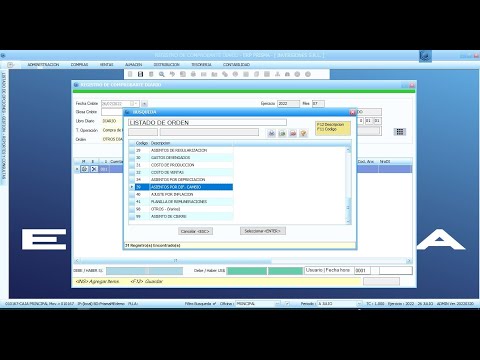Modificar Eliminar Asientos