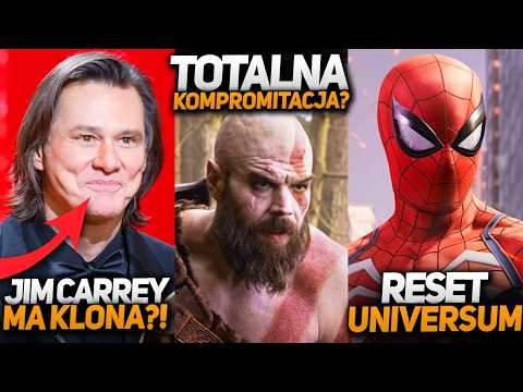 Jim Carrey ma swojego klona? Reset universum SPIDER-MANA, dziwna zapowiedź God of War (MCU, DC, HBO)