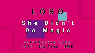 LOBO-She Didn&#39;t Do Magic (vinyl)