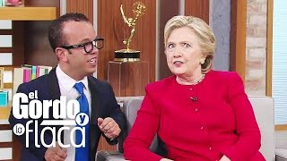 Hillary Clinton tomó clases de español con Carlitos en El Gordo y La Flaca