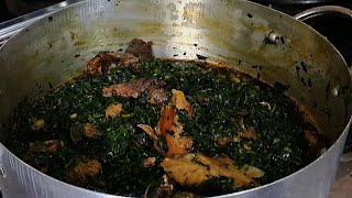 How to make large vegetable soup like a pro! The Best way ever( Nigerian vegetable soup) #vegetable