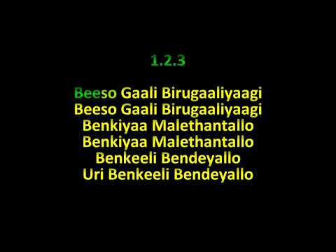 Neene sakida gini karaoke with lyrics