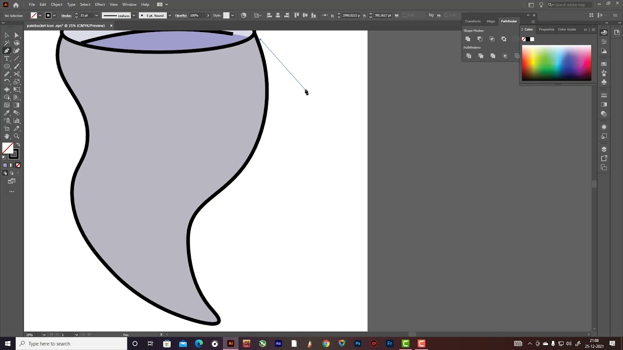 How to make tornado icon vector illustration  #onlinelearningbox